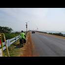 Auf der Landzunge Richtung Pamban